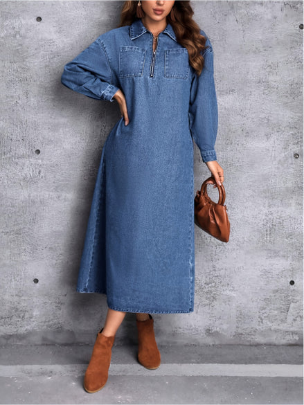 Essential Structured Denim Maxi
