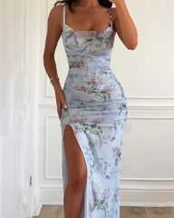 Essential Baby Slit Maxi Dress