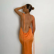 Essential Bare Back Maxi Dress