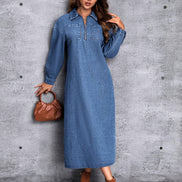 Essential Structured Denim Maxi