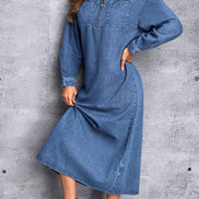 Essential Structured Denim Maxi